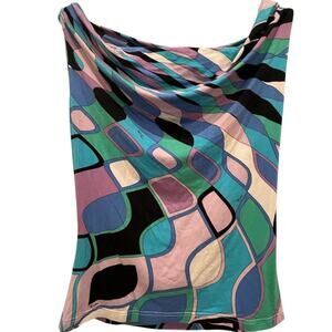 Emilio Pucci Abstract Graphic Print Tank Size Large